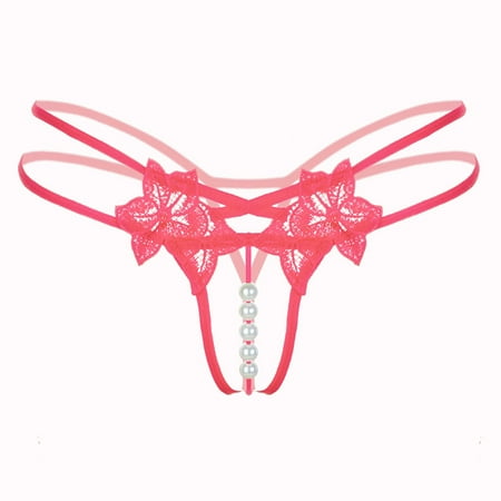 Yuhangmm Sexy Pendant Lady Pearl G String V-String Women Panties Low Waist Underwear And Corset Lingerie for Women