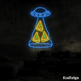 thumbnail image 3 of Craftnamesign UFO Pizza Neon Sign, Pizza Shop Decor, Pizza LED Sign, 3 of 4