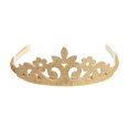 thumbnail image 3 of Diadema de cuero color rosa cebolla con corona dulce y linda para niña J, popular y fresca, ligera y fácil de usar, 3 of 6