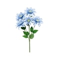 thumbnail image 7 of 4 Head Realistic Dahlia Artificial Flower Bouquet, Premium Silk Faux Floral Arrangement, Elegant Decor for Wedding, Party, Home, Vase, Table Centerpiece & Event, Blue, 7 of 7