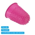 thumbnail image 4 of Uxcell Rubber Finger Tips Silicone Thumb Fingertip Protector Covers Guard Pads Thimble Grips Rose Red XL Size 20 Pack, 4 of 5
