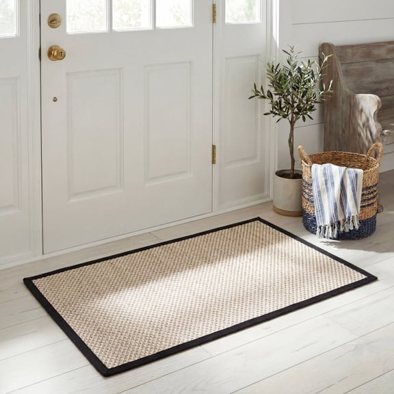 Safavieh Natural Fiber Kentigern Solid Area Rug, Marble/Black, 5' x 8'