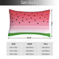 thumbnail image 2 of Yiaed Watermelon Print Brushed Microfiber Envelope Pillowcases, Standard,Envelope Closure Pillow Cases(No pillow core)-16"x24", 2 of 6