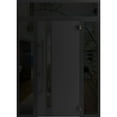 thumbnail image 3 of Front Exterior Prehung Steel Door / Ronex 1033 Teak / 2 Side and Top Exterior Window Sidelite / Entry Metal Modern Painted W16+36+16" x H80+16" Left hand Inswing, 3 of 6