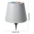 thumbnail image 2 of Lámpara LED para botella de vino mesa táctil recargable con atenuación táctil (3 colores) color negro, 2 of 3