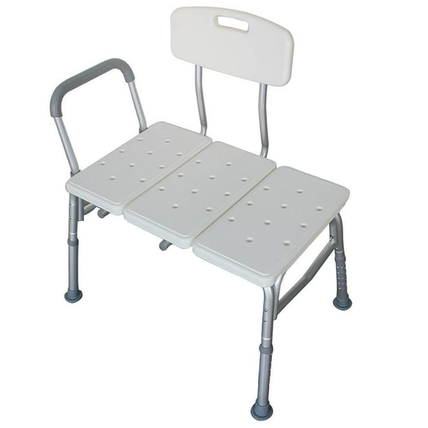 Winado Shower Transfer Bench with Adjustable Backrest Medical Bath