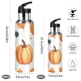 thumbnail image 2 of Yayeee 20oz Insulated Water Bottle Double Wall Stainless Steel with Flip Straw Lid, Pumpkins Pattern, 2 of 7