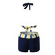 thumbnail image 3 of Traje de baño de bikini para mujer, conjunto de bikini push up con control de barriga, parte inferior de bikini de cintura alta, traje de baño tankini con pantalones cortos, trajes de baño de dos, 3 of 5