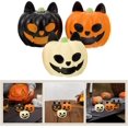 thumbnail image 3 of Decoraciones de Halloween 3 piezas de adorno de calabaza en miniatura de Halloween, mini figuras de calabaza fantasma de resina, decoración de pecera, accesorios de fiesta de Halloween, decoració, 3 of 5