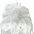 thumbnail image 3 of Satin Bridal Bag, Wedding Drawstring Exquisite Chic Handbag, Flower Girl Purse White Decorated Bags for Ladies Present Wedding Favor Gift, 3 of 7