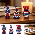 thumbnail image 2 of Virelaxpo Mini Patriotic Gnome Figurines 3pc Red White Blue USA Theme Tabletop Decor for Tiered Tray Shelf 4th July Memorial Day, 2 of 9