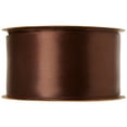 thumbnail image 3 of Offray Ribbon, Brown 1 1/2 inch Single Face Satin Polyester Ribbon, 12 feet, 3 of 8
