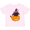 thumbnail image 3 of Inktastic Halloween Cat, Black Cat, Witch Hat, Pumpkin Boys or Girls Toddler T-Shirt, 3 of 5