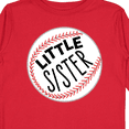thumbnail image 4 of Inktastic Little Sister Baseball Girls Long Sleeve Toddler T-Shirt, 4 of 5