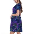 thumbnail image 2 of Vsdgher Robes Midi Maxi Décontractées pour Femmes Été 2025 Légères Manches Courtes Col Rond Robe de Plage, 2 of 6