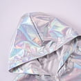 thumbnail image 6 of Boys and Girls Iridescent Sun Protection Jacket, Full Zip Long Sleeve Lightweight Hoodie for Spring and Autumn, Thin UV Protective Outerwear for Outdoor Activities, School, Casual Layering - Silver, 6 of 8