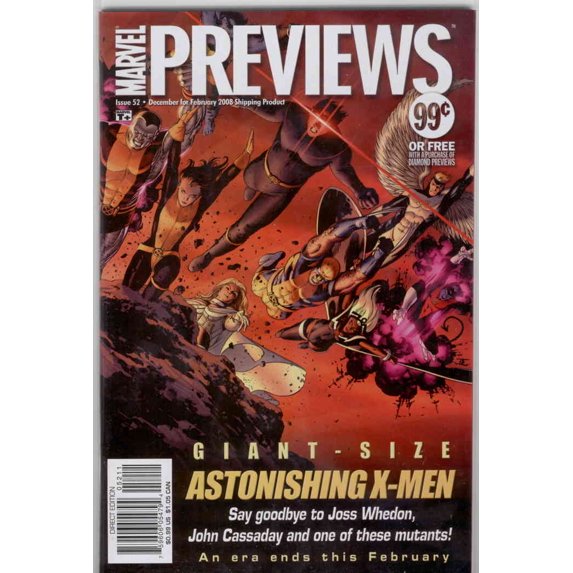 Marvel Previews #52 VF ; Marvel Comic Book