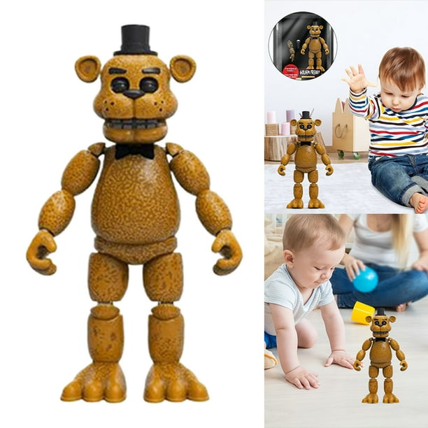Doll Bear Teddy Bear Collection Articulaciones Adornos Periféricos Móviles Figura Juego Desmontable (Golden Freddy) Caja Individual Golden Freddy