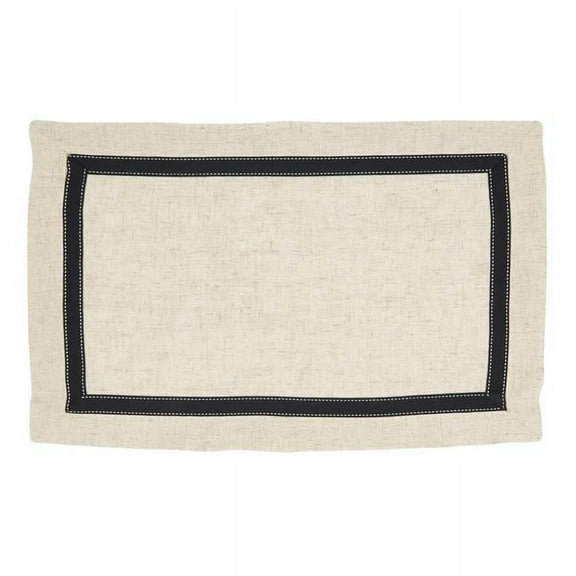 Saro Lifestyle Grosgrain Accent Placemat (Set of 4)