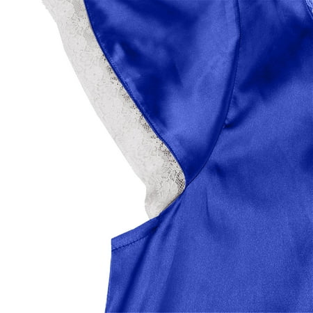 

Cathalem Summer Nightgown Women Cotton Womens Short Sleeve V Neck Homewear Pajamas Long Dress Nightgowns Sleepwear Short Nightgownnightshirt Blue 4X-Large