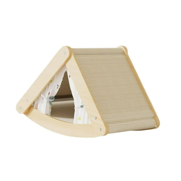 Cats Scratcher House para gatos interiores de diseño acogedor Minimalismo Casa de rascado de triángulo rústico elegante para un amigo