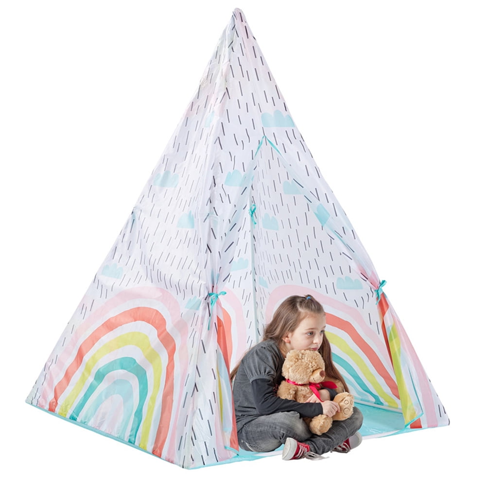 Kids Children Conical Teepee Tent Indian Playhouse for Indoor & Outdoor Play 
