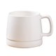 thumbnail image 1 of Inteprter Taza de café Simple de 400ML, taza de cerámica para desayuno de leche, tazas para niñas y niños, viajes de negocios, Hotel, cafetería, Mostrada Blanco 400ml Inteprter HA080482-02, 1 of 6