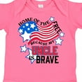 thumbnail image 4 of Inktastic Home of the Free Because My Uncle is Brave Boys or Girls Baby Bodysuit, 4 of 5