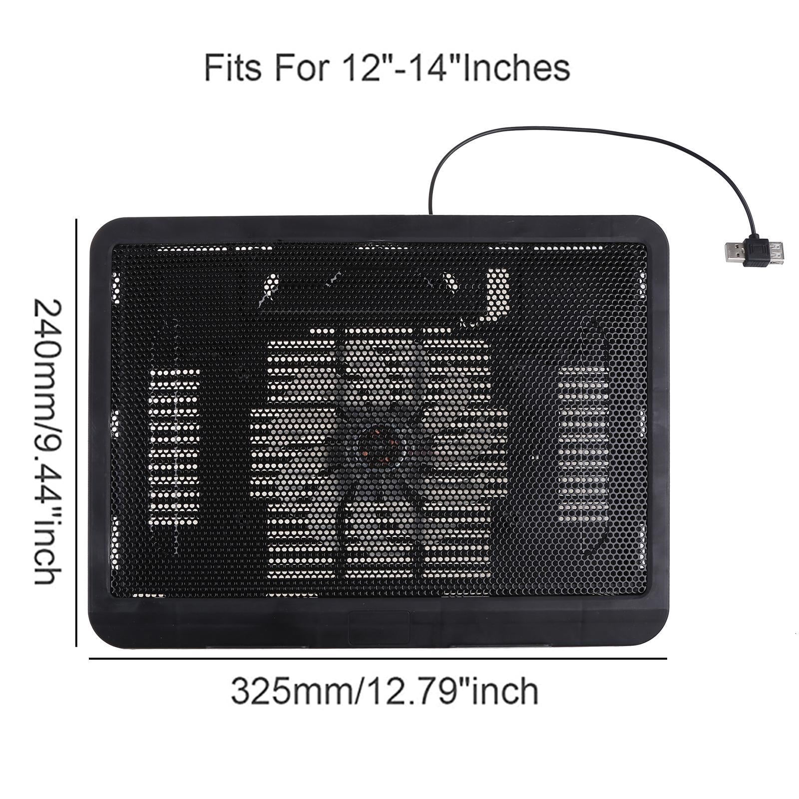 Laptop Cooling Pad Portable Ultra-Slim Quiet Laptop Notebook Cooling Pad Stand with 1 USB Fits 12-14 Inches