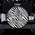 thumbnail image 1 of Zèbre Noir et Blanc Polyester Housse de Roue de Rechange Universelle sur Mesure pour Remorque RV SUV Camion Campeur, 1 of 5