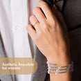 thumbnail image 4 of GOOHOCHY 4 piezas pulseras de brazaletes joyas de muñeca muñe, 4 of 7