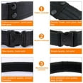 thumbnail image 3 of UDIYO Adjustable Outdoor Sport Canvas Waistband Quick Release Buckle Waist Belt Band, 3 of 6