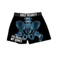 thumbnail image 1 of Brief Insanity Men's Boxer Shorts Underwear Skeleton Hip Bones Print, 1 of 1