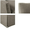 thumbnail image 6 of Martha Stewart London Farmhouse Fabric Upholstered Skirted Swivel Chair in Tan, 6 of 8