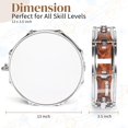 thumbnail image 4 of SSyao 13" x 3.5" Snare Drum Kit, Snare Drum Set for Kids Students with Premium Material, Excellent Sound, Classic Appearance (Tiger Stripe), 4 of 7