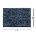 thumbnail image 5 of Nestl Bathroom Rugs, Machine Washable Bath Mats For bathroom Floor Rugs, Nonslip Backing Rubber Bath Rug, Navy, 5 of 6