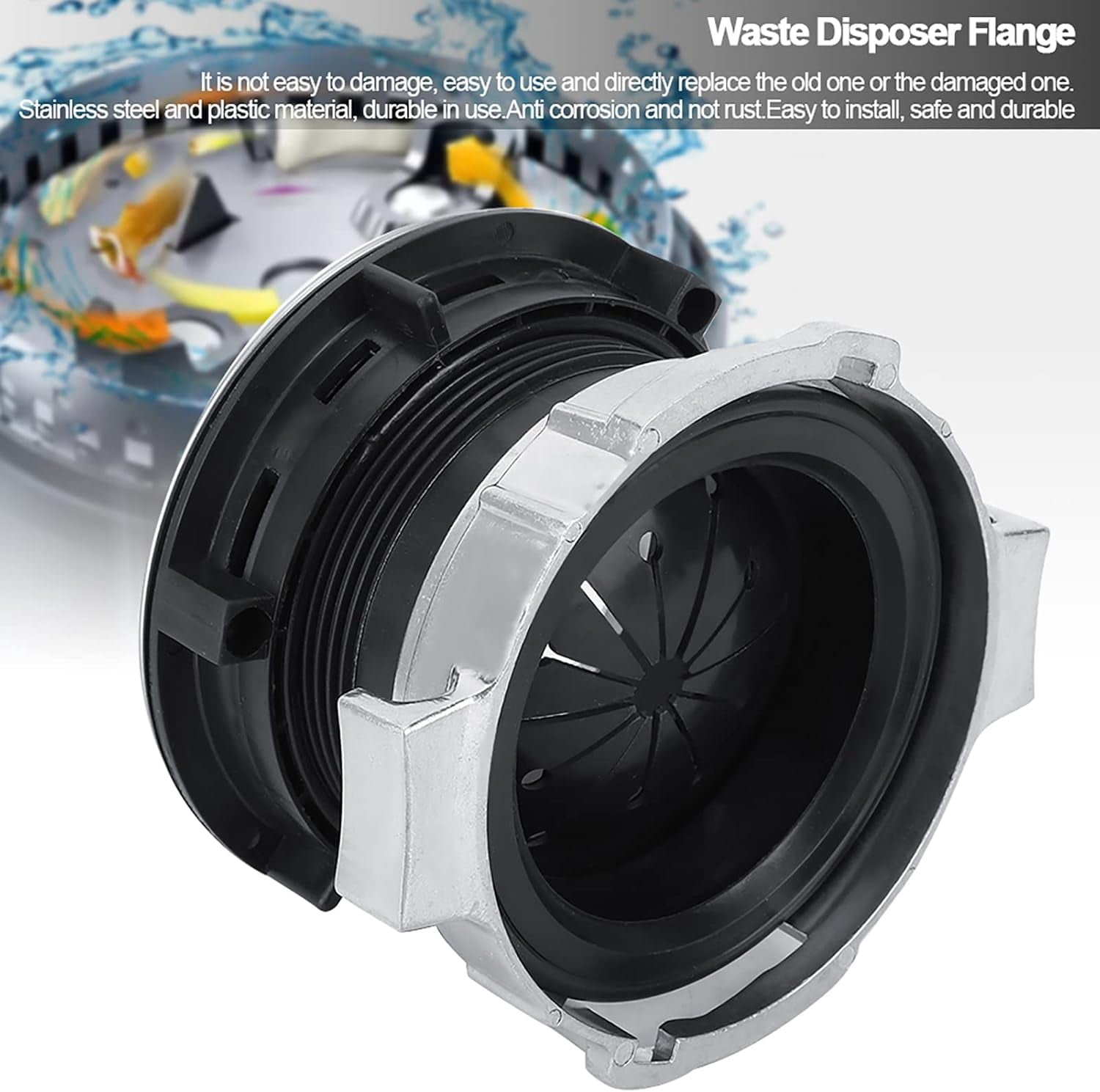 Food Waste Disposer Flange, Food Waste Disposer Flange Drain Lock Nut Replacement Kitchen Sink Garbage Disposal Replacement Accessories Garbage Disposal Accessories