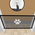 thumbnail image 4 of Adjustable Mesh Pet Gate, 30.7" Tall Magic Safety Barrier for Stairs & Doorways, Fits Up to 70.8" Wide, Portable Foldable Puppy Fence with 4 Hooks, 4 of 4