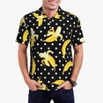thumbnail image 1 of Fotbe Banana Camiseta Polo de Golf para Hombre con Estampado – Camisa Deportiva Transpirable con Cuello Abotonado-4X-Large, 1 of 6