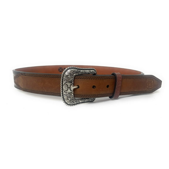 Hooey Men's Floral Tooling Western Belt - 2080BE3
