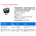 thumbnail image 2 of Intake Manifold - Compatible with 1996 - 1999 Chevy P30 Base RWD 4.3L V6 Naturally Aspirated OHV GAS 1997 1998, 2 of 2