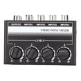 thumbnail image 2 of Stereo Mini Mixer , Metal Easy Setup CX400 Low Noise 4 Channel Mixer  For Mixing Instruments    For Small Bar, 2 of 8