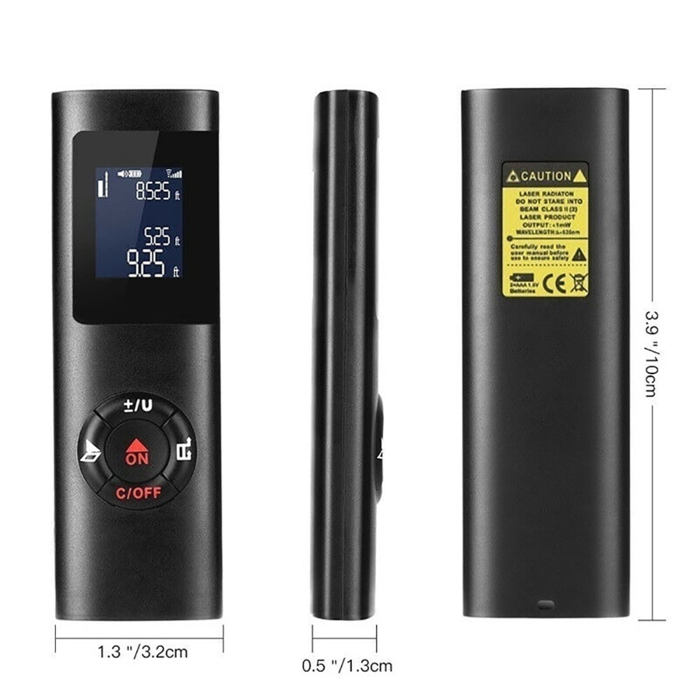 D-GROEE Laser Measure, 40m High Precision Digital Laser Distance Meter Levels, Waterproof LCD Mini Measure Distance