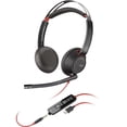 thumbnail image 1 of HP Poly Blackwire 5220 Stereo USB‑C Headset with 3.5mm Plug and USB‑c/a Adapter, 1 of 6