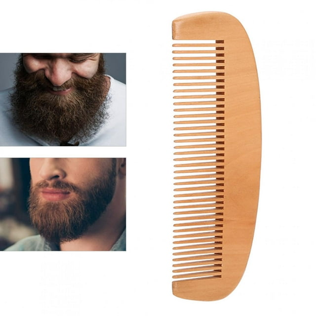 Stylish Wooden Men's Beard Comb, Beard Shape Comb, Beard Hair