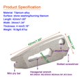 thumbnail image 4 of Titanium Pry Bar Pocket Pry Tool Portable Multifunctional Mini EDC Gadget with Screwdriver and Wrench, 4 of 4