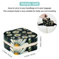 thumbnail image 5 of Daisy Travel Portable Square Jewelry Box Organizer: Ideal Solution for Rings, Earrings, Necklaces, Bracelets, and More! Gift for Girls and Women., 5 of 6