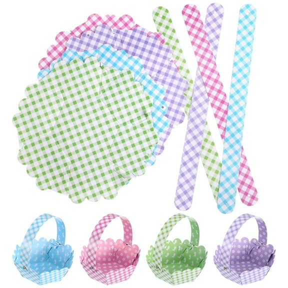 OFFIGAM Easter Basket Stuff Assorted Color Paper 12Pcs