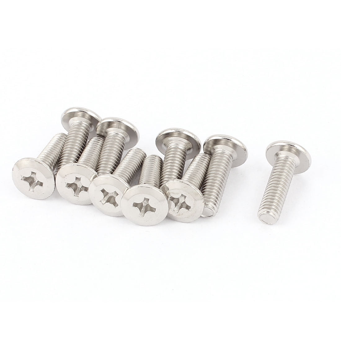 Uxcell M6 X 20mm 1mm Pitch Phillips Flat Head Countersunk Bolts Screws 10 Pcs for sale online 