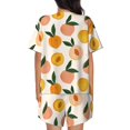 thumbnail image 3 of Picia Peach1 Pajamas Sets for Women Soft Short-Sleeved Pjs with Lounge Shorts Two Piece Sleepwear-Large, 3 of 9